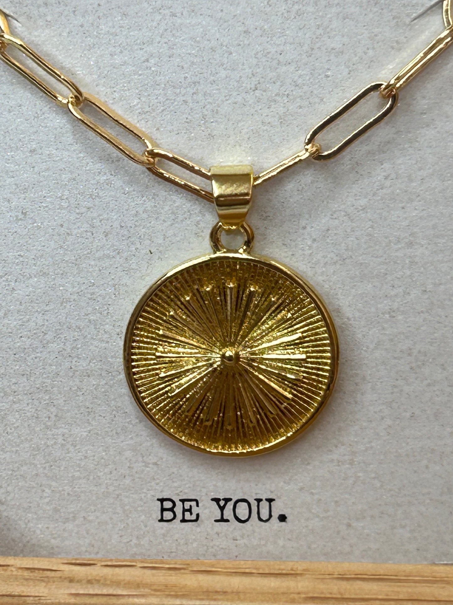 Starburst Medallion Necklace