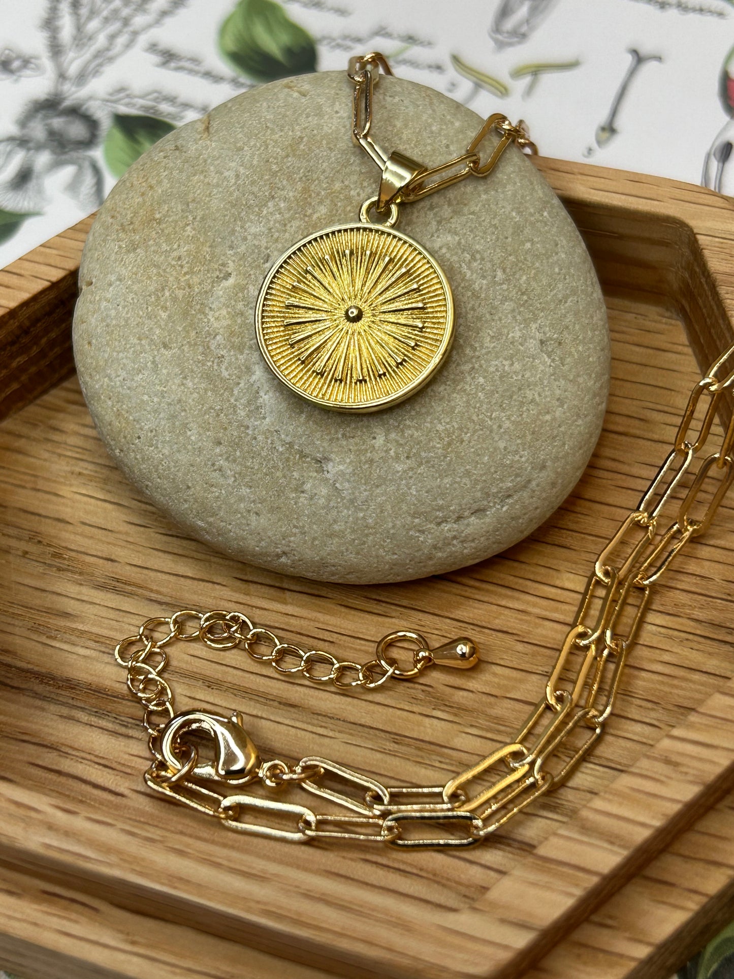 Starburst Medallion Necklace