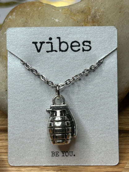 Grenade Amulet Necklace