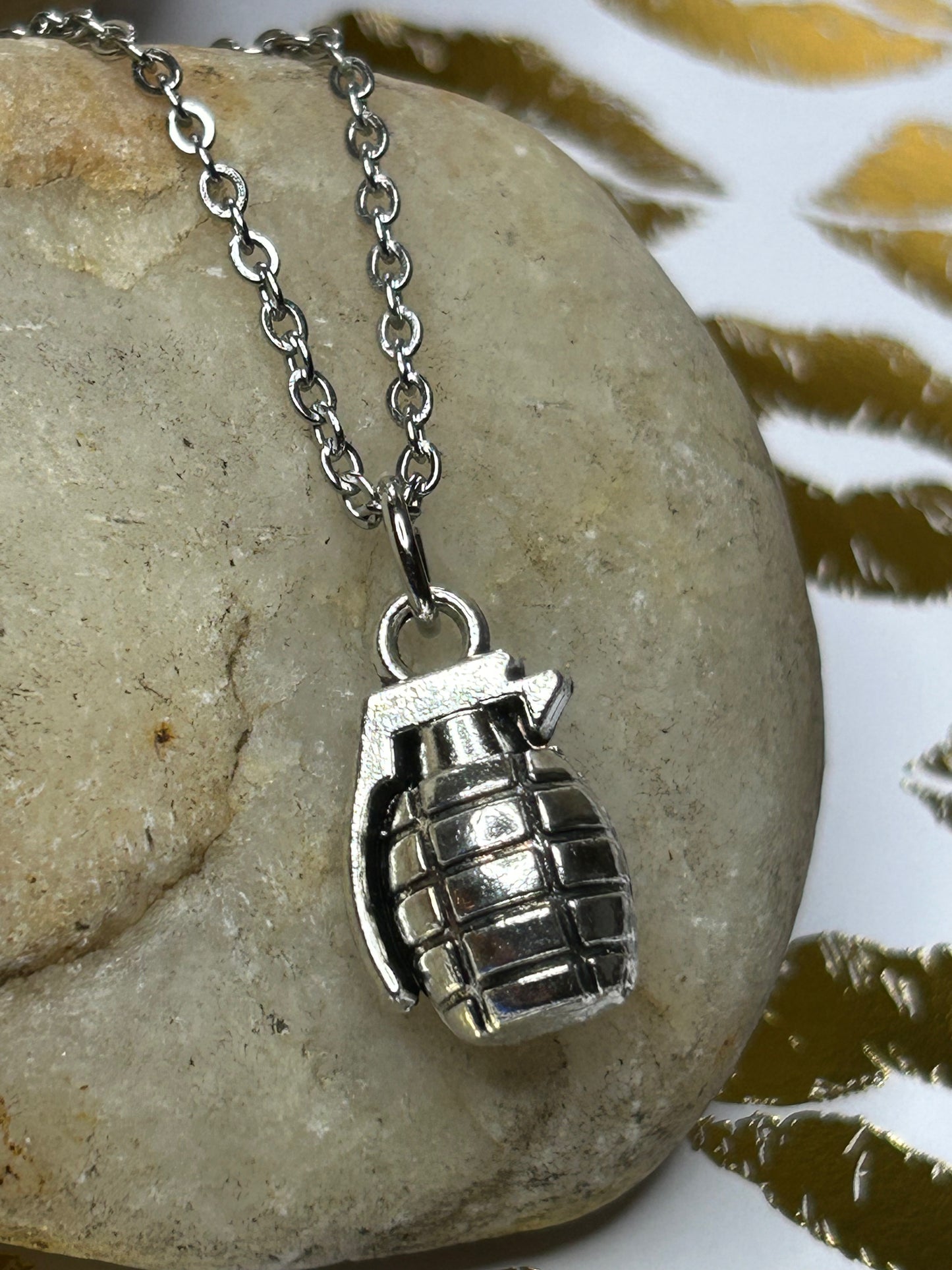 Grenade Amulet Necklace