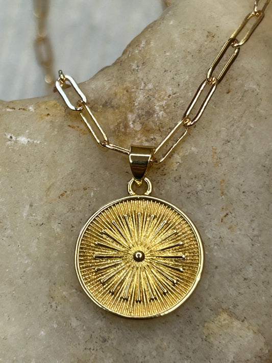 Starburst Medallion Necklace