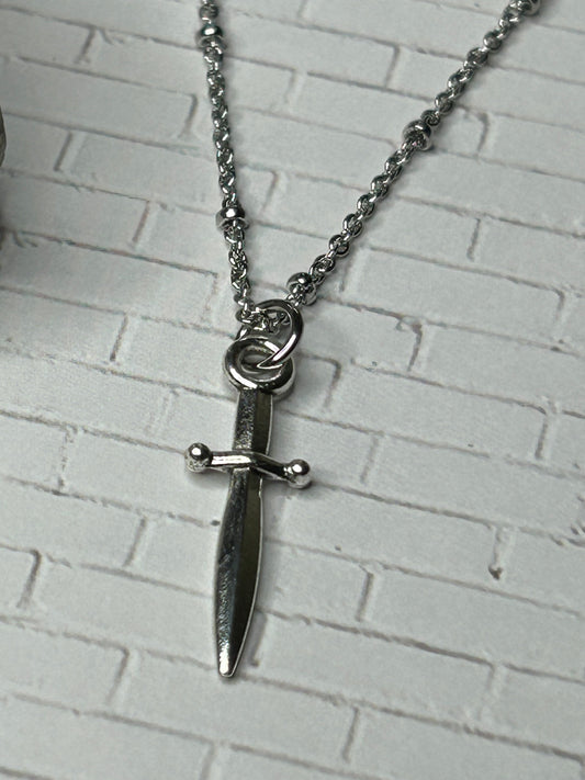 Survival Mode Dagger Necklace