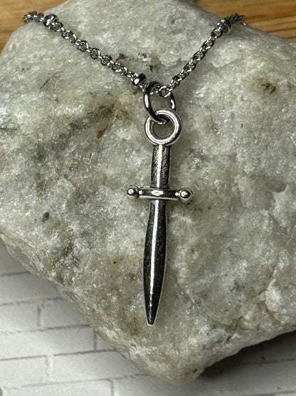 Survival Mode Dagger Necklace